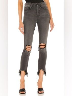 💥SALE💥 L'agence High Line High Rise Skinny Jeans In Vintage Grey Destruct 27